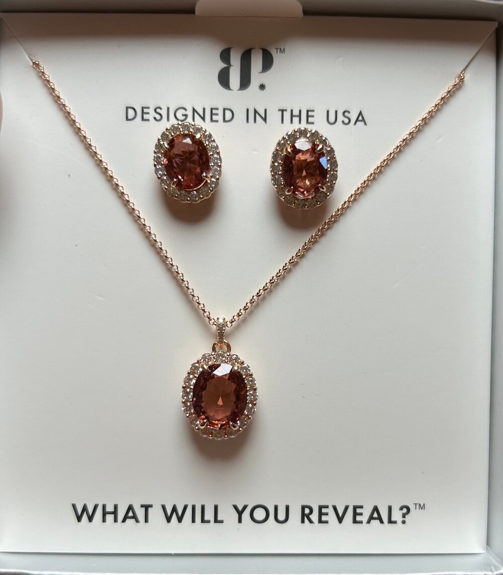 Bomb Party 2424 Necklace & Earring Set ~ Gem Society Exclusive